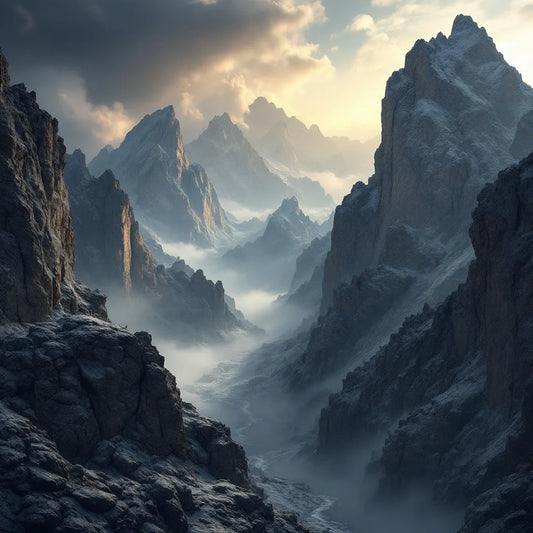Montagnes de l'Himalaya avec résine de shilajit
